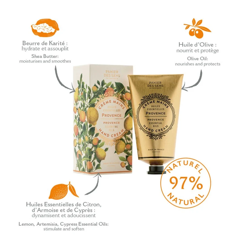 Lot de 4 Crèmes Mains 75ml - Provence Énergisante