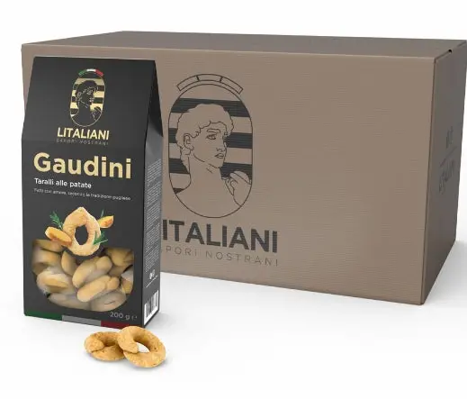 Gaudini – 24 Packungen Taralli mit Kartoffeln 4800 g