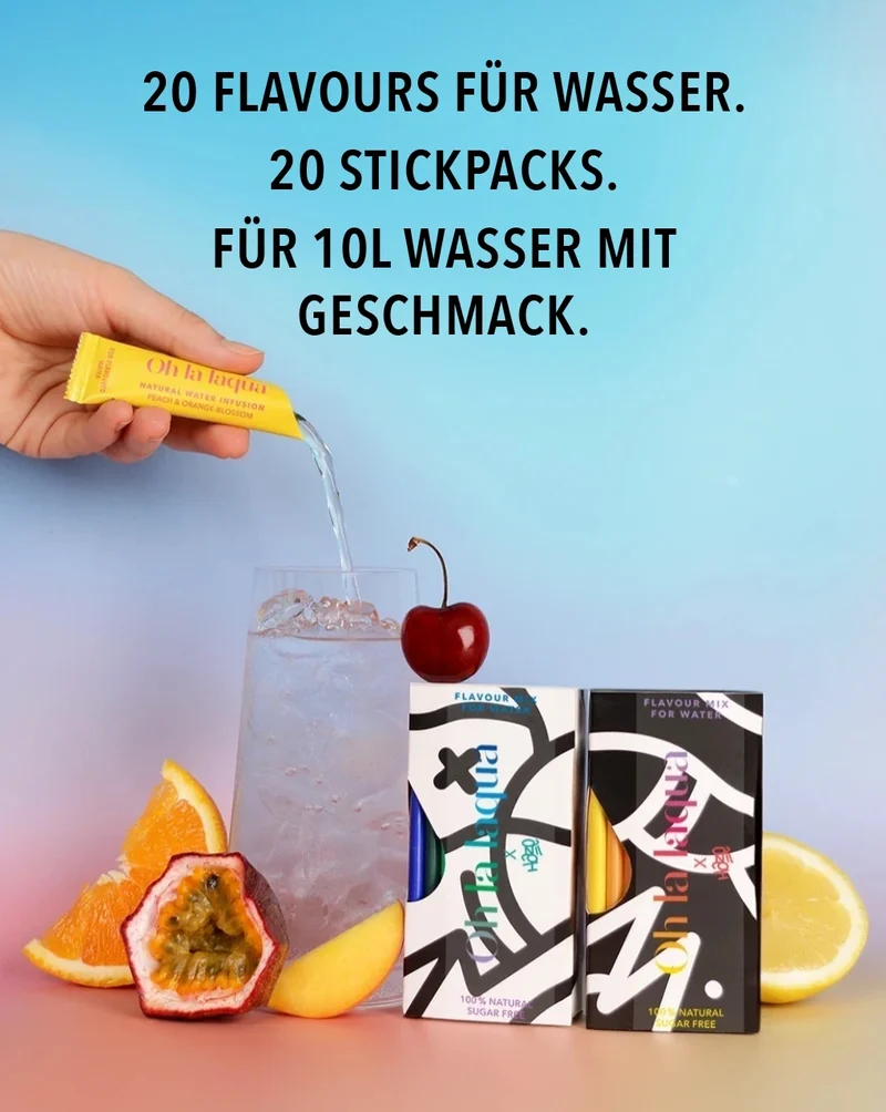 KLEINES GESCHENK | 20 FLAVOURS FÜR WASSER | MIT GESCHENKBOX