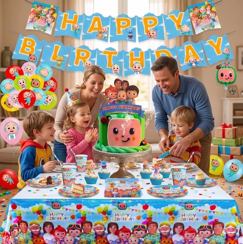 Kit Décoration Anniversaire Cocomelon – 103 Pièces