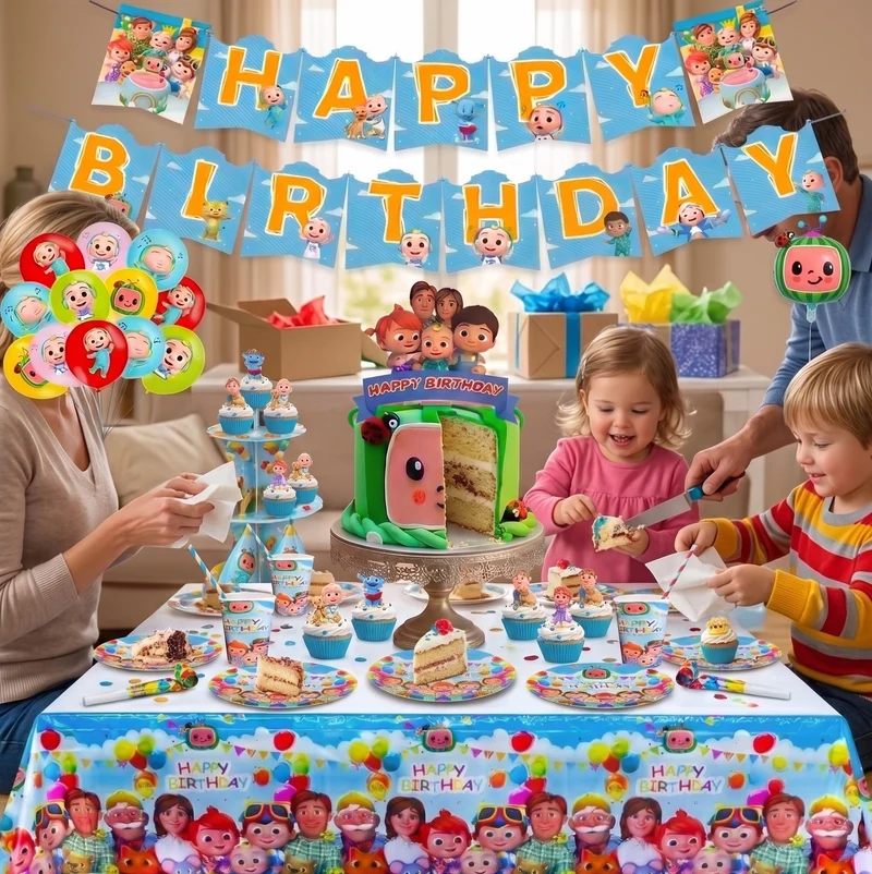 Kit Décoration Anniversaire Cocomelon – 103 Pièces