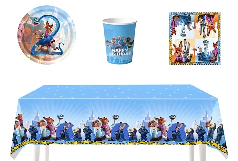 Kit Décoration Anniversaire Zootopie 2 – 95 Pièces