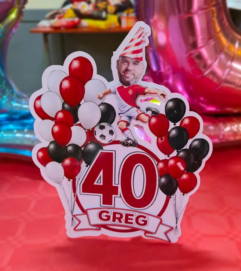 Kit Décoration Anniversaire Foot Personnalisé – Sur Mesure