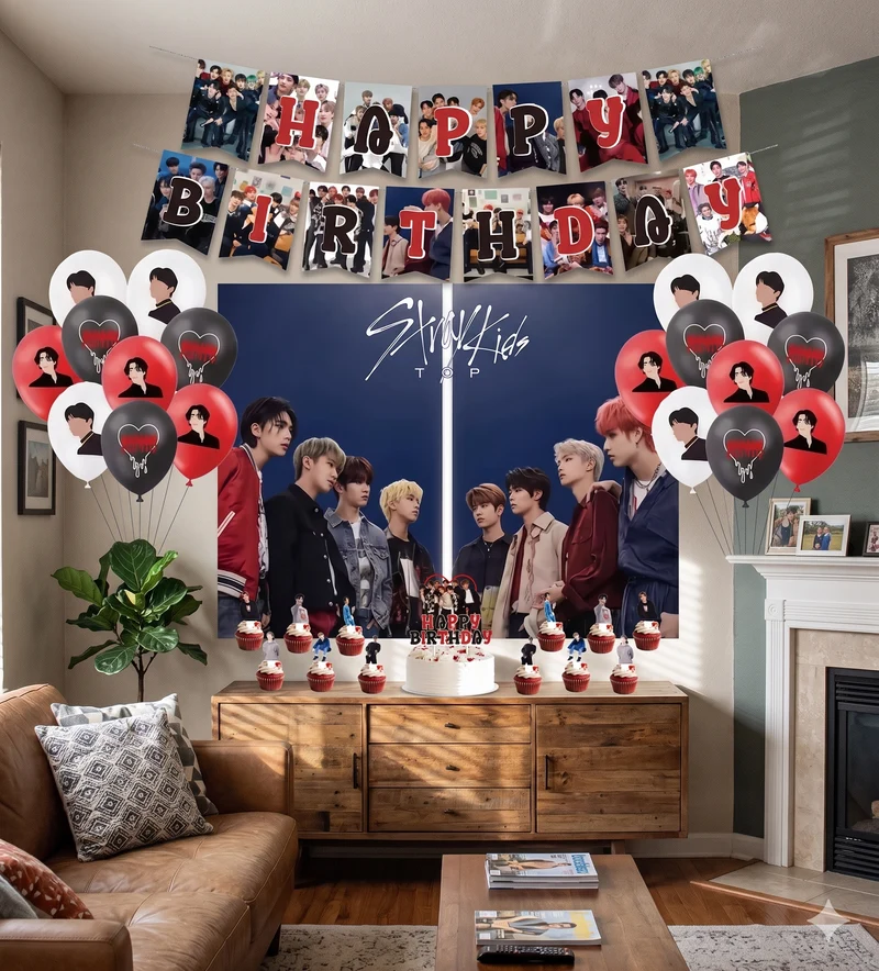 Kit Décoration Anniversaire Stray Kids – Thème K-Pop