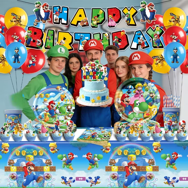 Kit Décoration Anniversaire Super Mario – Pack Complet