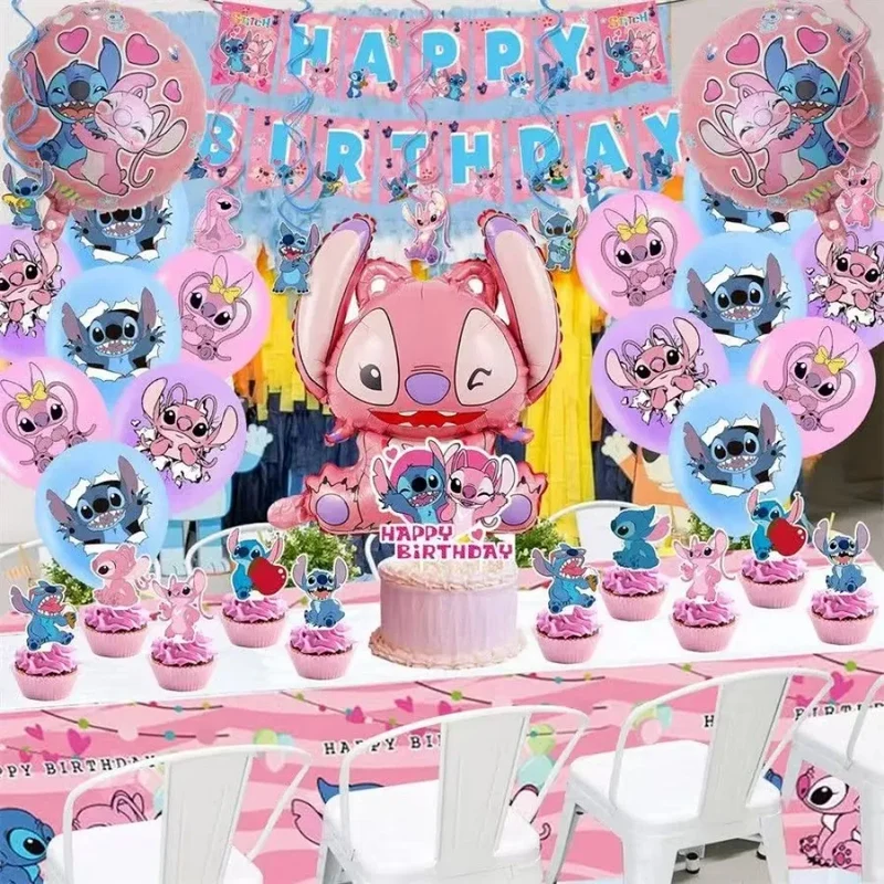 Kit Décoration Anniversaire Stitch et Angel – 100 Pièces
