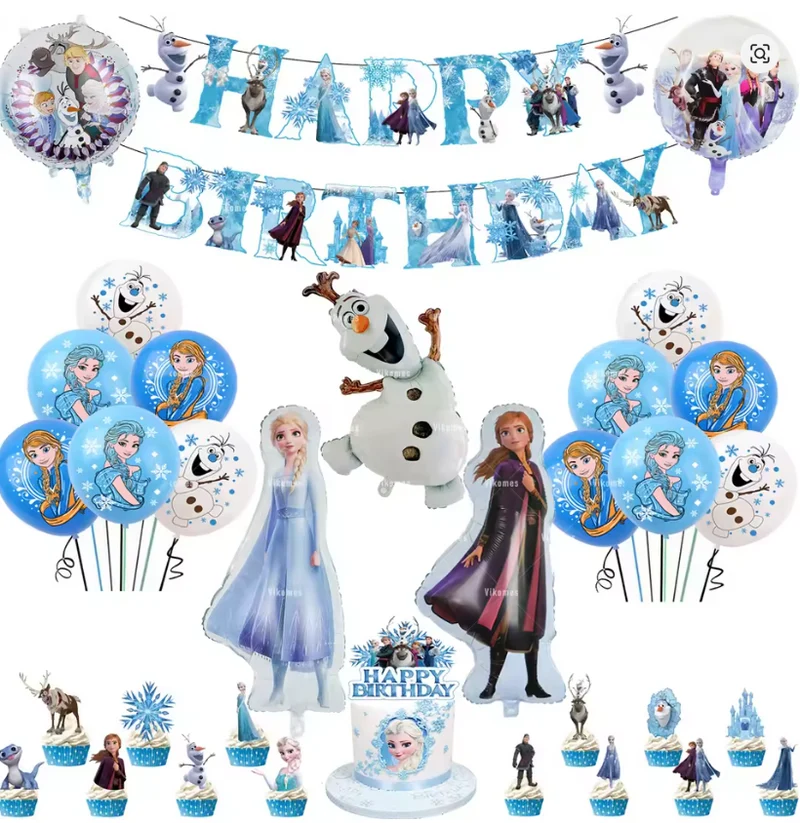 Pack Anniversaire Reine des Neiges – Décoration Premium