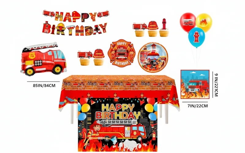 Kit Décoration Anniversaire Sapeurs-Pompiers