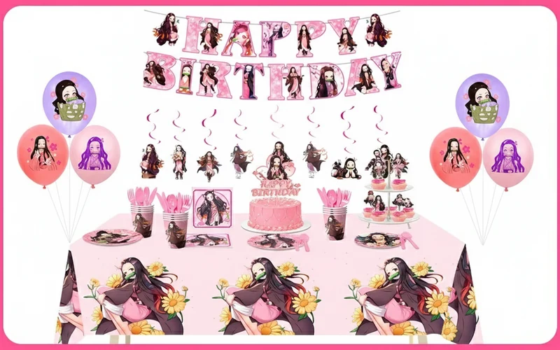Kit Anniversaire Demon Slayer – Thème Nezuko Kamado