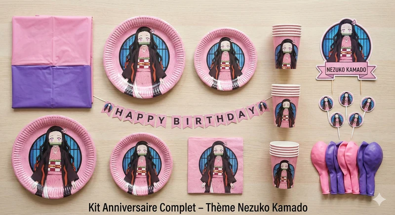 Kit Anniversaire Demon Slayer – Thème Nezuko Kamado