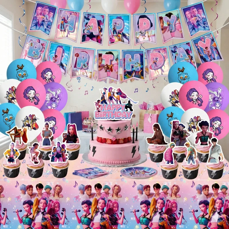 Kit Décoration Anniversaire K-Pop – Thème Concert
