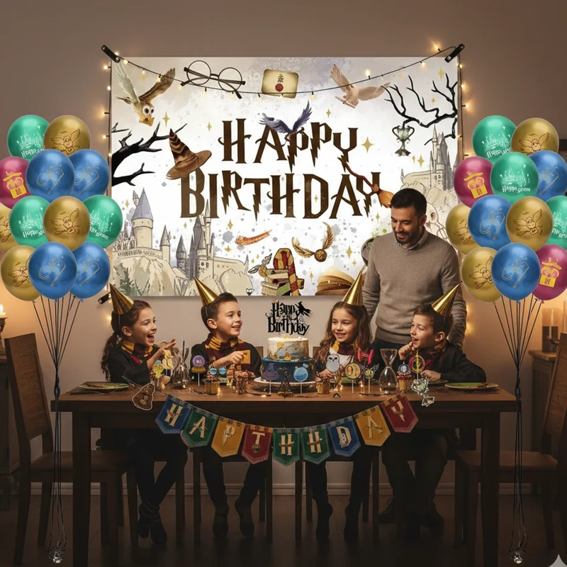 Kit Décoration Anniversaire École des Sorciers – Pack Magique