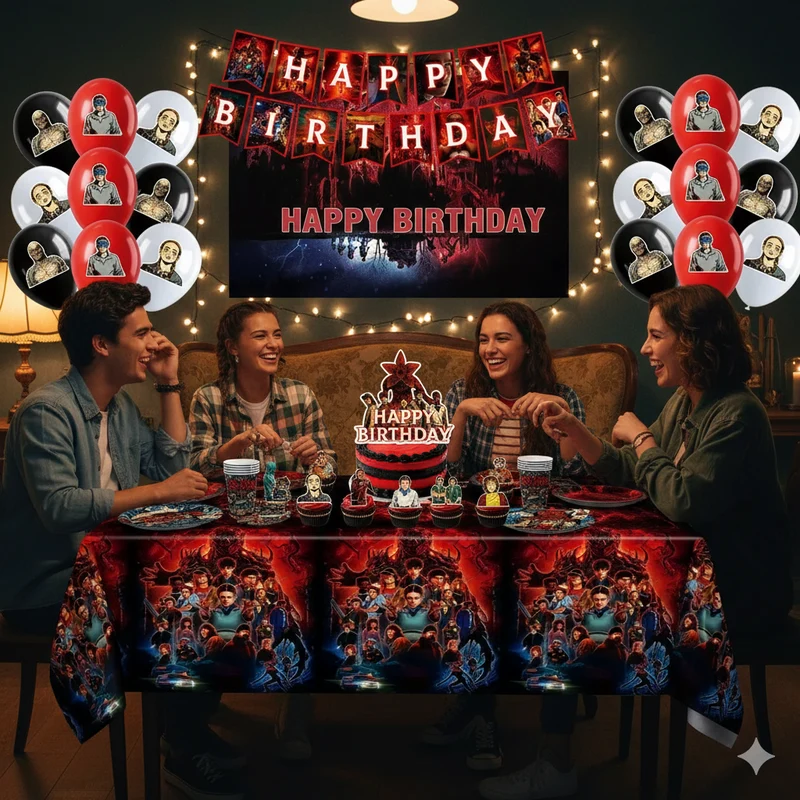 Kit Décoration Anniversaire Stranger Things – Pack Deluxe