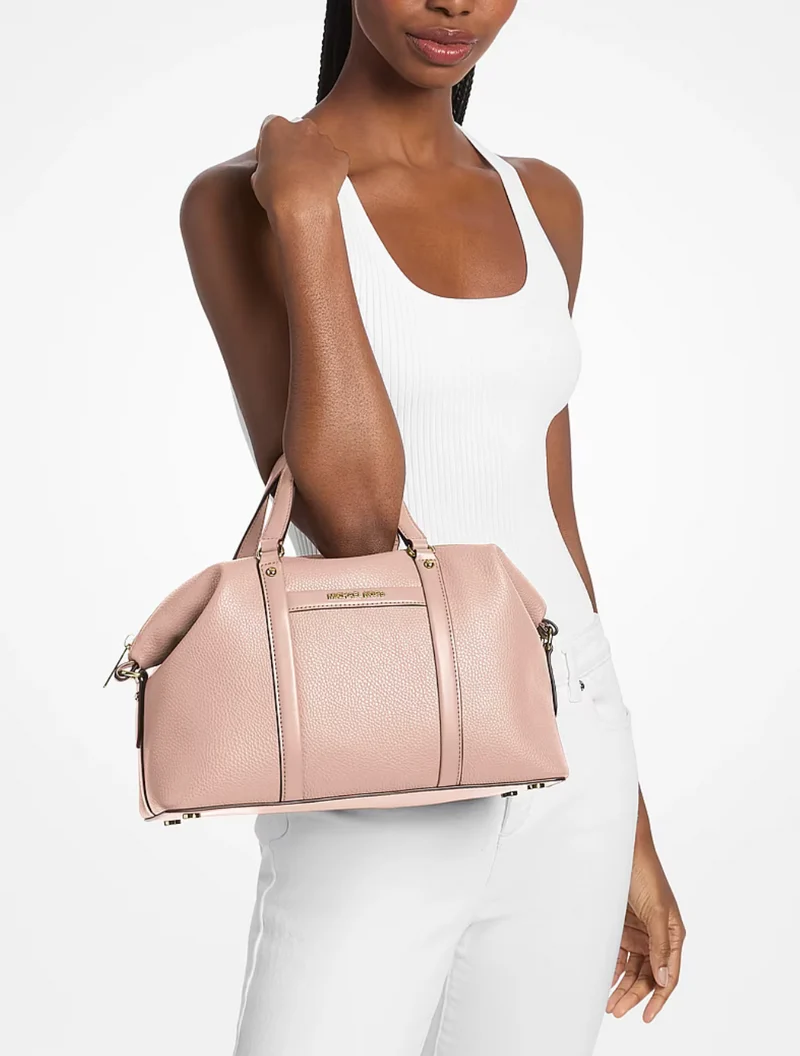 Michael Kors Beck Medium Tasche aus Leder - Zartrosa