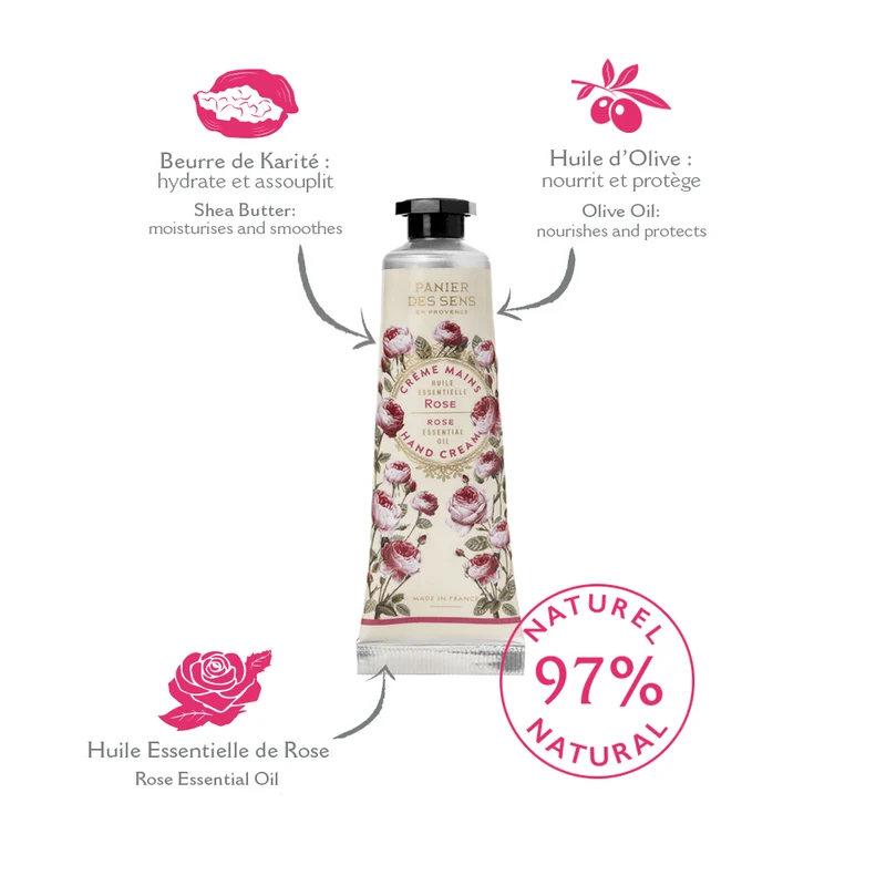 Crème pour les mains - Rose Envoûtante 30ml