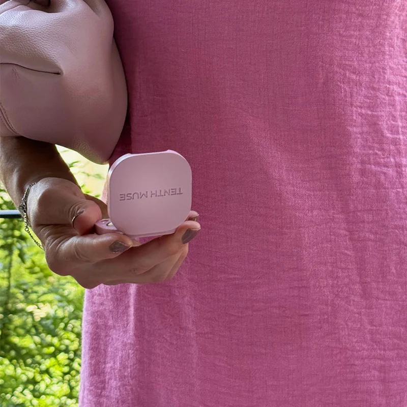 Refillable Vessel – Pink Suede