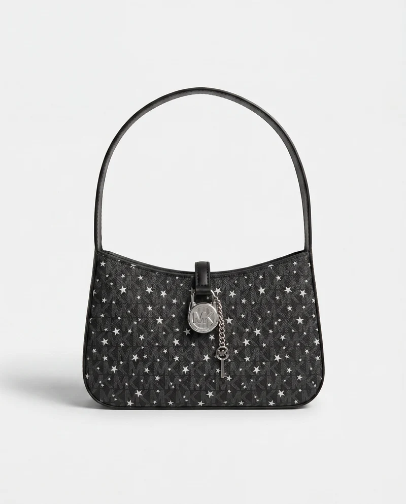 Michael Kors Lyra sternchen Tasche schwarz small
