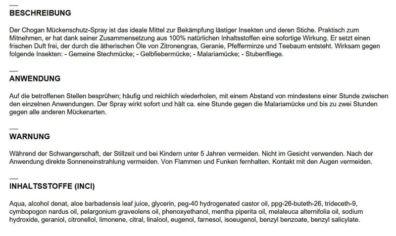 Mückenschutz-Spray - 150ml - AZ