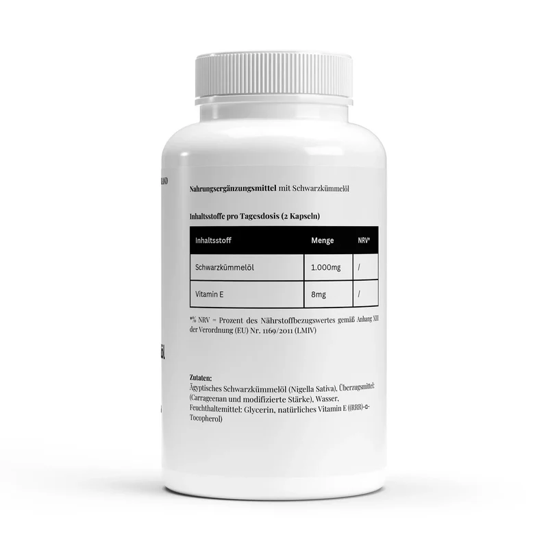 Ägyptisches Schwarzkümmelöl - 240 vegane Softgels
