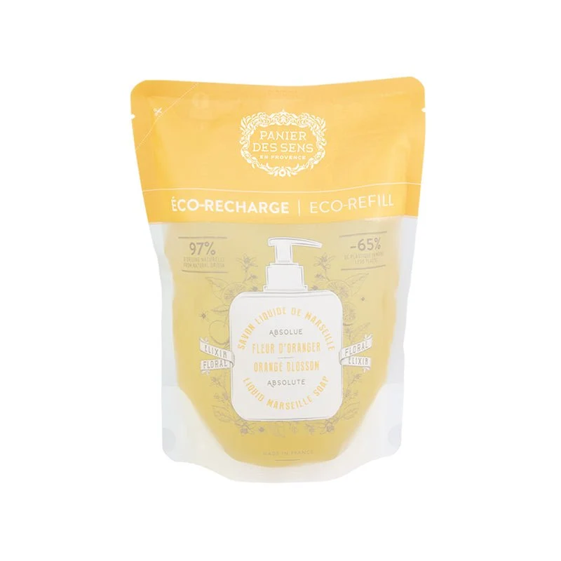 Savon liquide de Marseille Olive Édition limitée 25 ans + 4 recharges - Fleur d'Oranger, Verveine, Rose et Provence