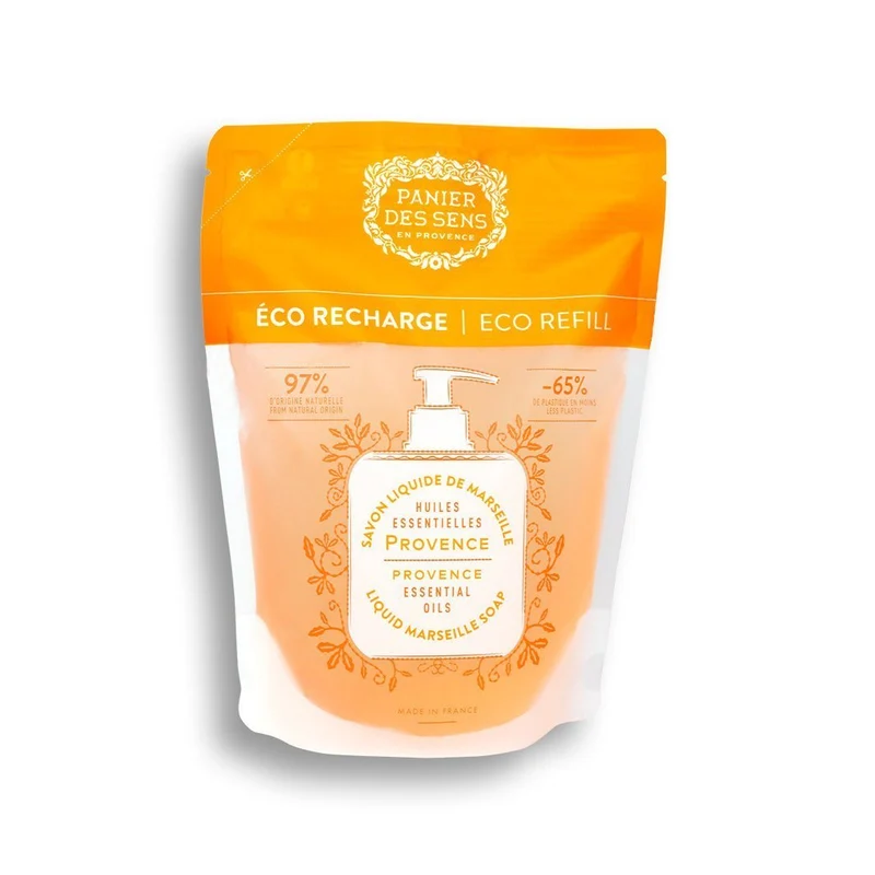 Savon liquide de Marseille Olive Édition limitée 25 ans + 4 recharges - Fleur d'Oranger, Verveine, Rose et Provence