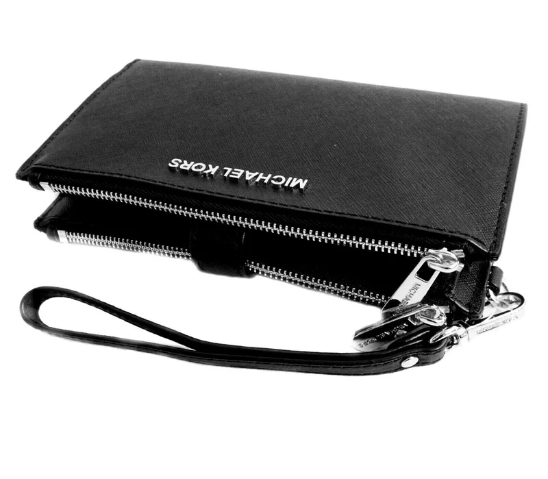 Michael Kors Double Zip schwarz silber