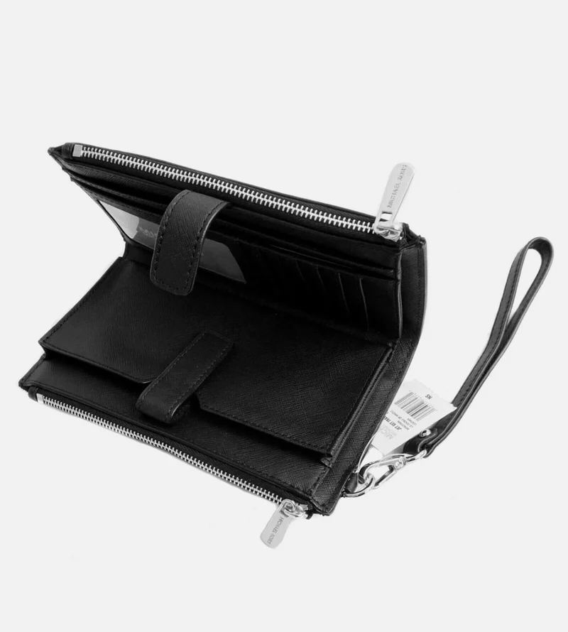 Michael Kors Double Zip schwarz silber