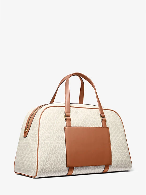 Michael Kors Jet Set Travel Extra-Large Reisetasche in Vanilla mit Signature-Logomuster
