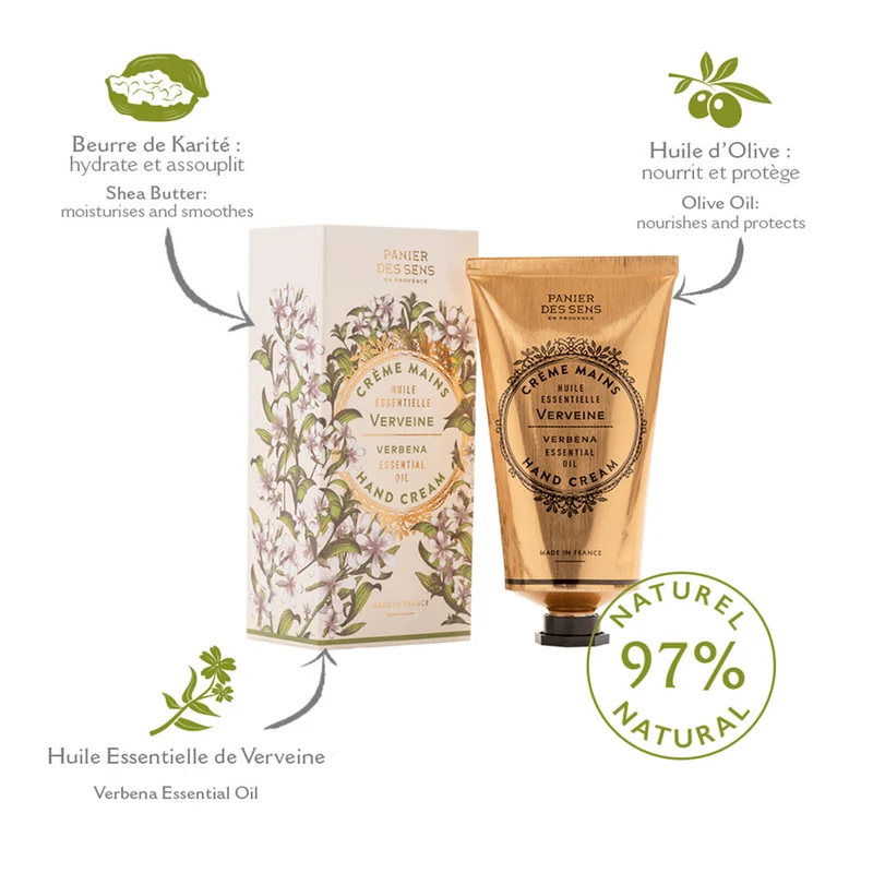 Crème pour les mains - Parfum Verveine 75ml