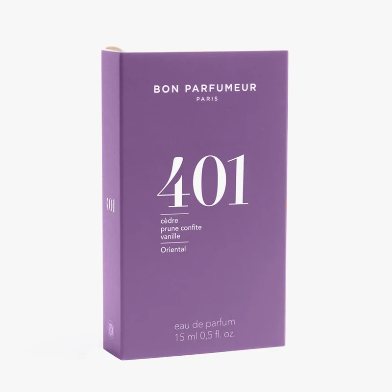 401 Eau de Parfum – Cedar, Candied Plum, Vanilla – 15ml