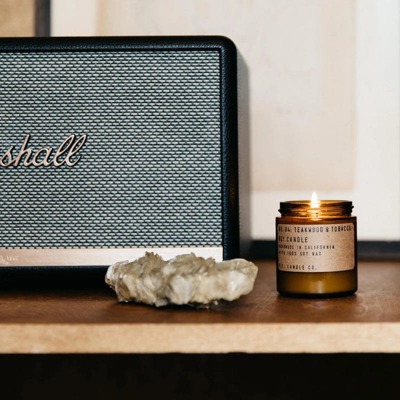 Teakwood & Tobacco – Soy Candle Mini Size