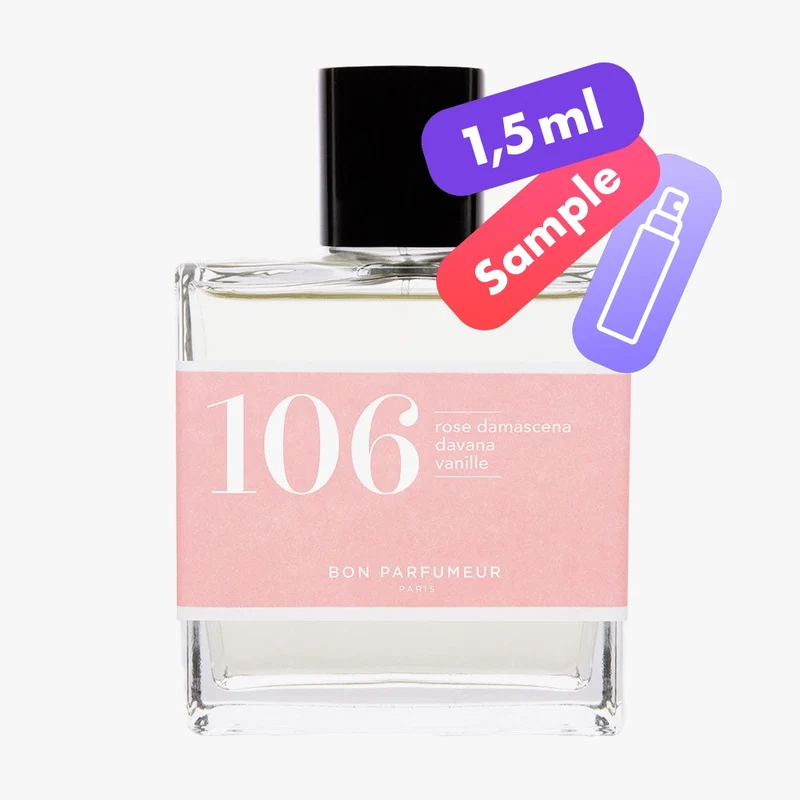 106 Eau de Parfum – Rose Damascena, Davana, Vanilla – Sample