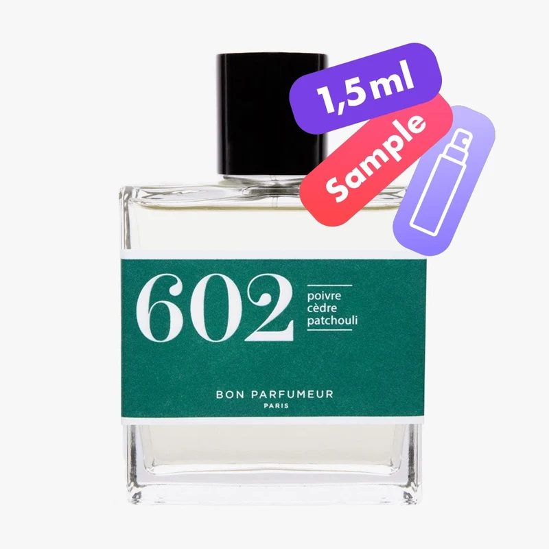 602 Eau de Parfum – Pepper, Cedar, Patchouli – Sample