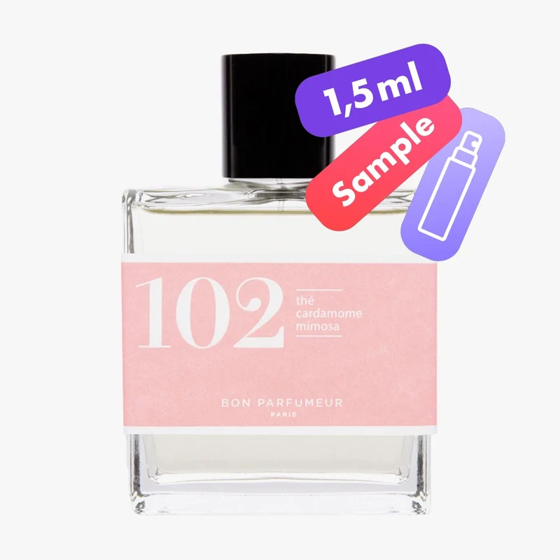102 Eau de Parfum – Thé, Cardamome, Mimosa – Sample