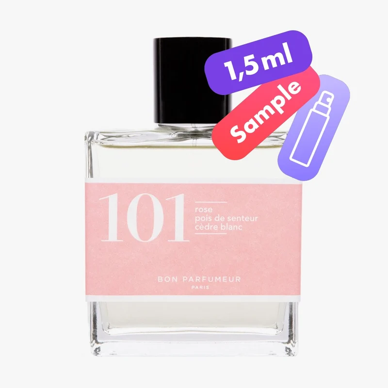 101 Eau de Parfum – Rose, Sweet Pea, White Cedar – Sample