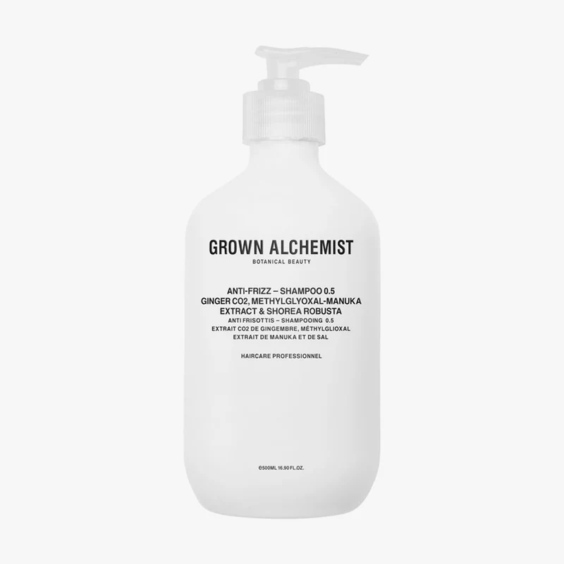 Anti-Frizz – Shampoo 0.5: Ginger CO2, Methylglyoxal-Manuka Extract, Shorea Robusta – 500ml
