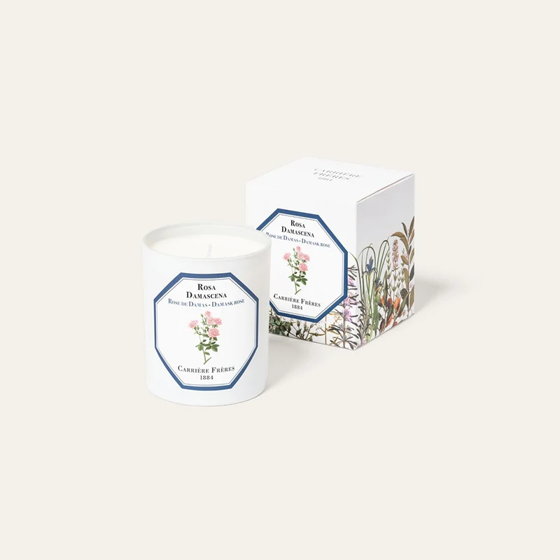 Bougie rose de Damas