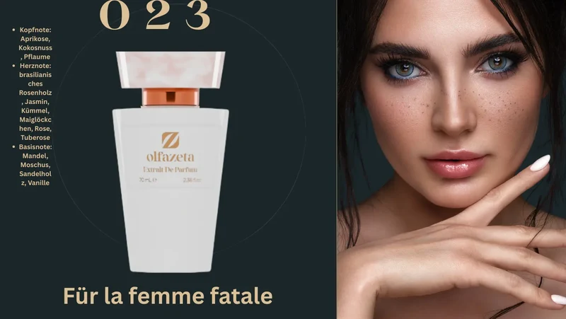 023 - Damenparfüm Vanille-orientalisch - Aprikose, Kokosnuss, Pflaume- mit 30% Essenz 70 ml