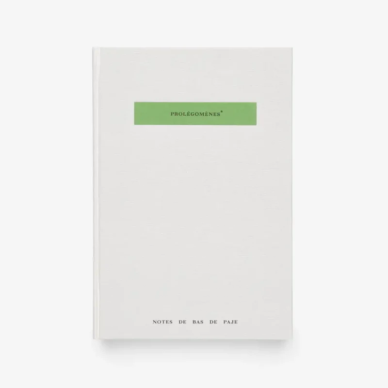 Notes de Bas de Paje - Prolégomènes