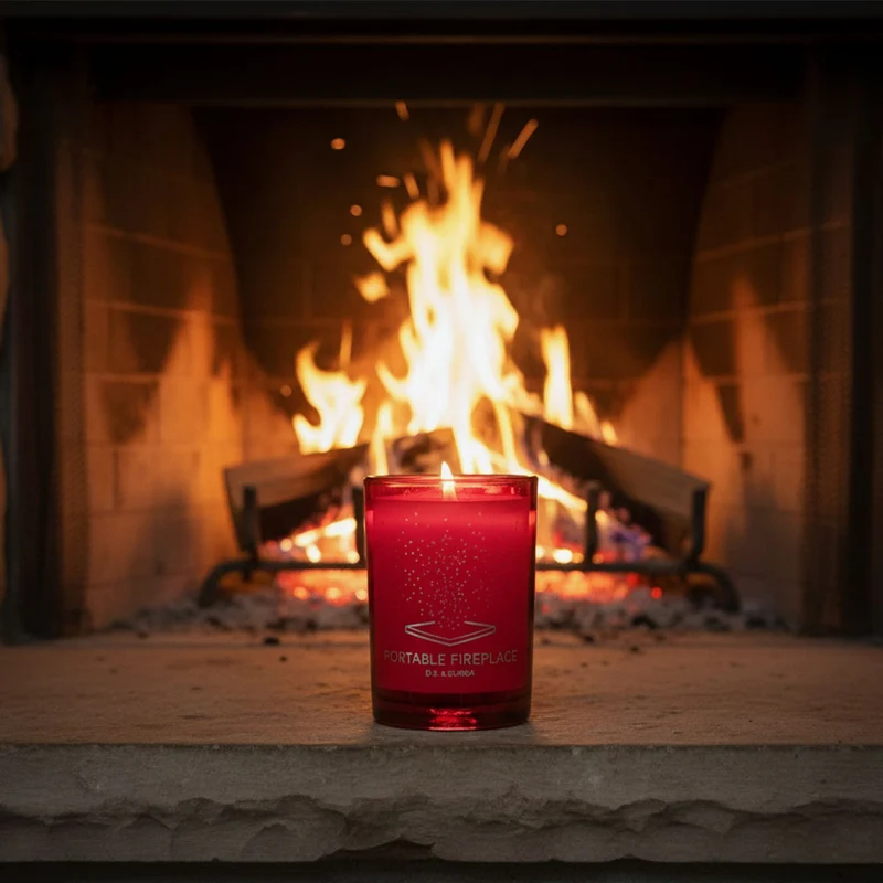 Portable Fireplace – Holiday Candle