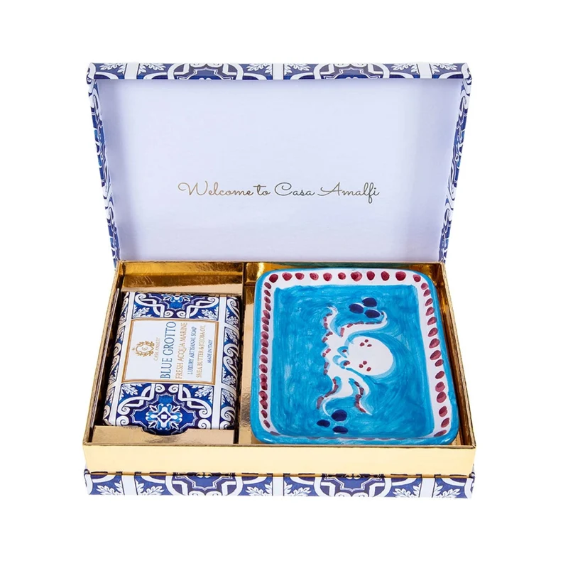 Seifen-Geschenkset „Blue Grotto – Polpo“ • CASA AMALFI