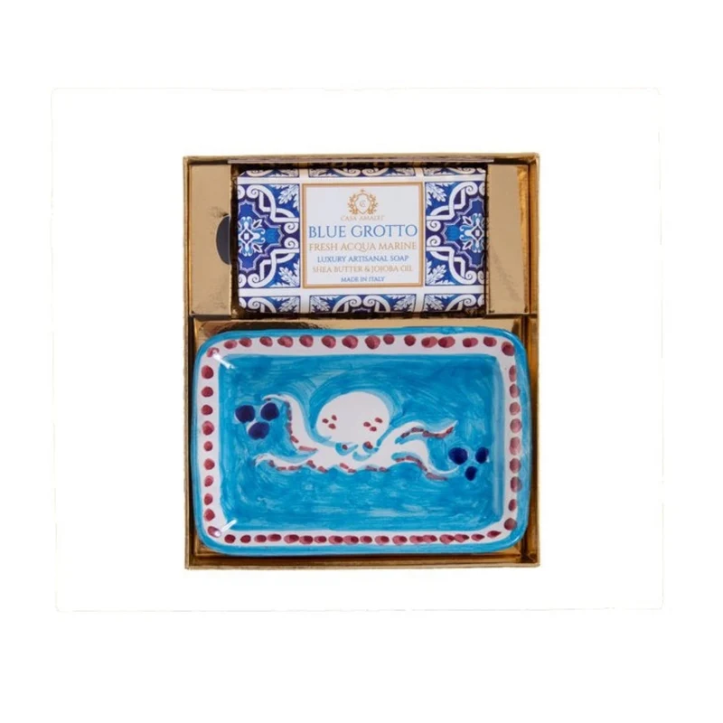 Seifen-Geschenkset „Blue Grotto – Polpo“ • CASA AMALFI