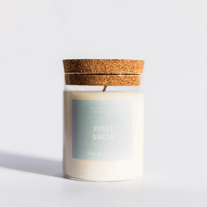 Duftkerze „First Snow“ 160 g • Feu des Fleurs