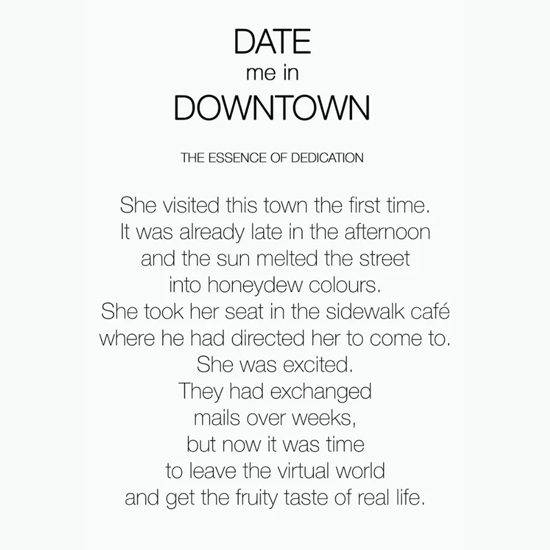 DATE ME IN DOWNTOWN