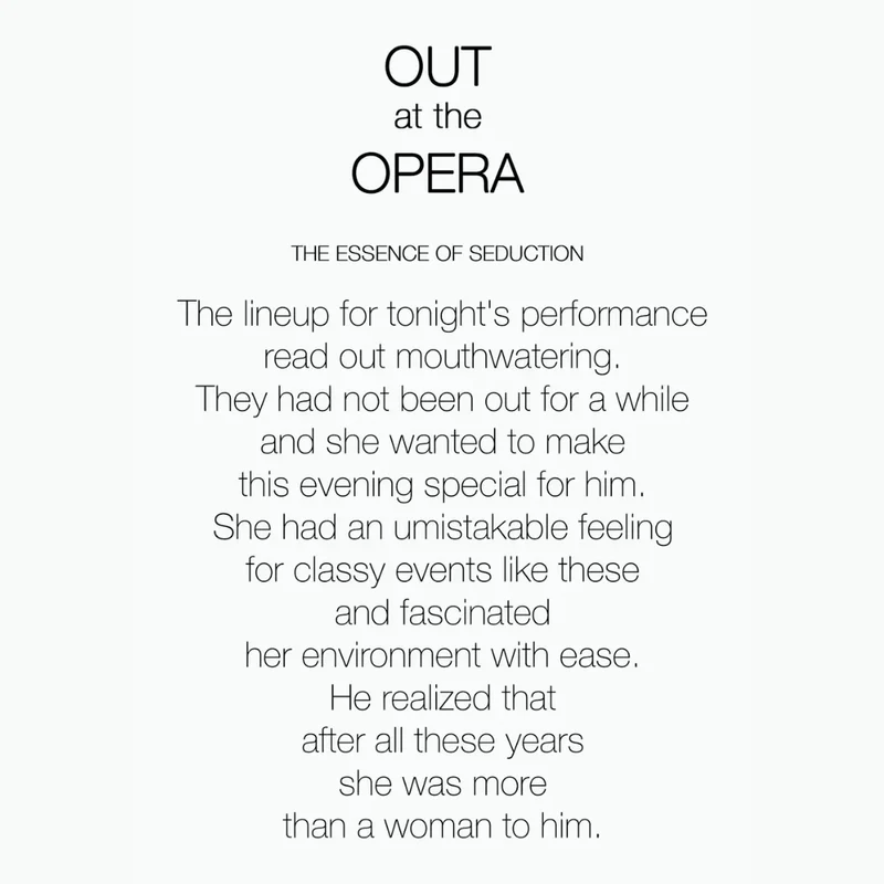 OUT AT THE OPERA