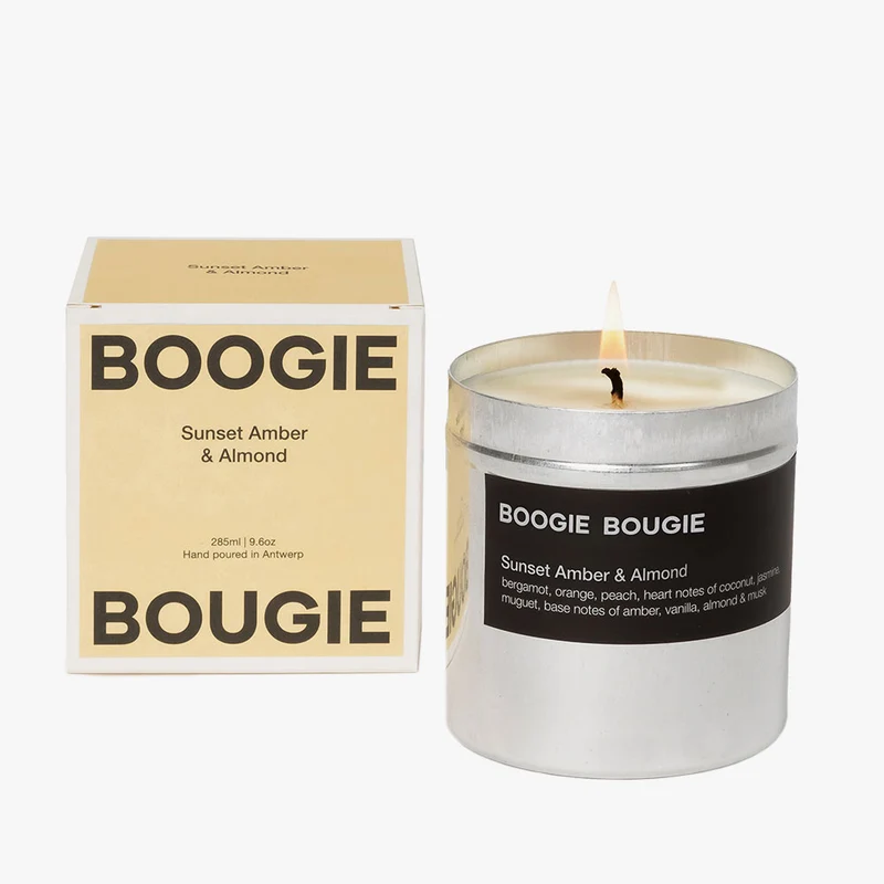 Sunset Amber & Almond – Soy Candle