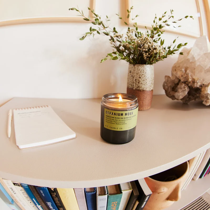 Alchemy Line: Geranium Moss – Soy Candle Standard Size