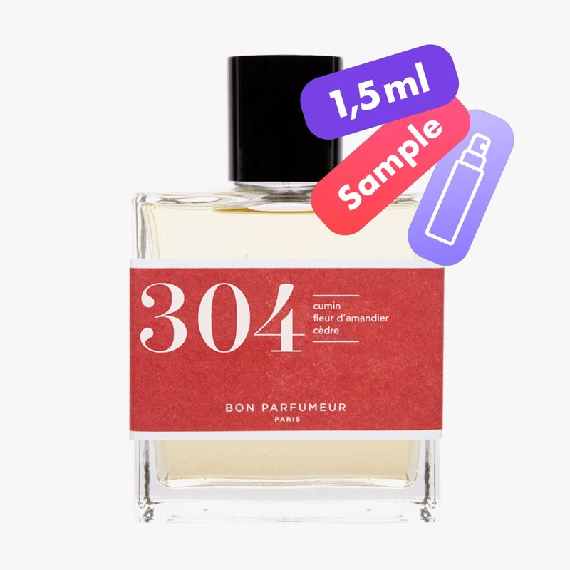 304 Eau de Parfum – Cumin, Almond Blossom, Cedar – Sample