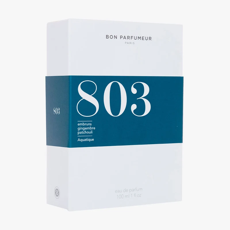 803 Eau de Parfum – Sea Spray, Ginger, Patchouli – 100ml