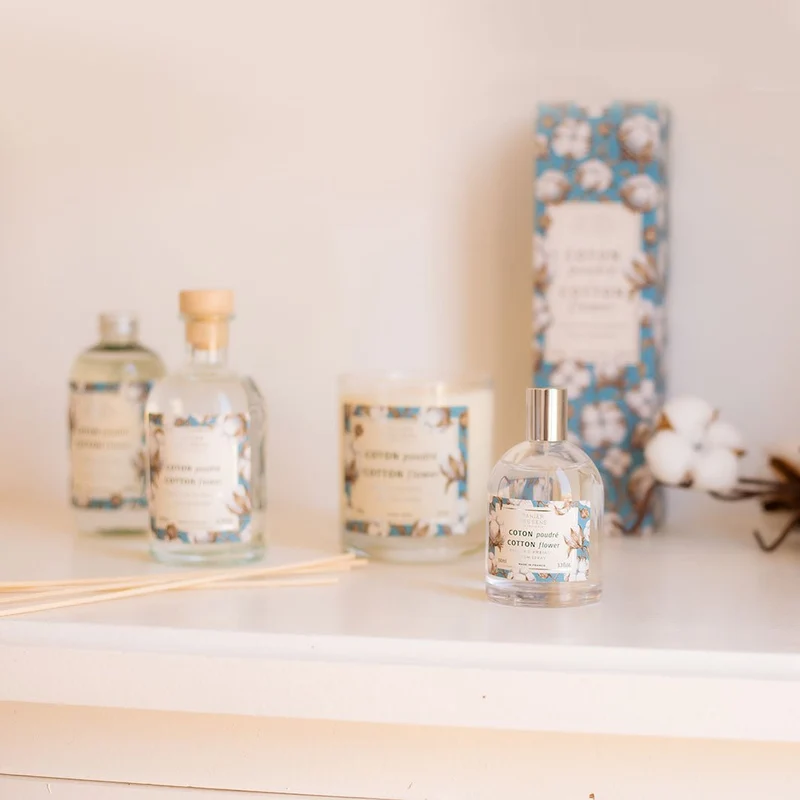 Diffuseur de parfum d’ambiance Coton Poudré – Parfum maison longue durée 240ml